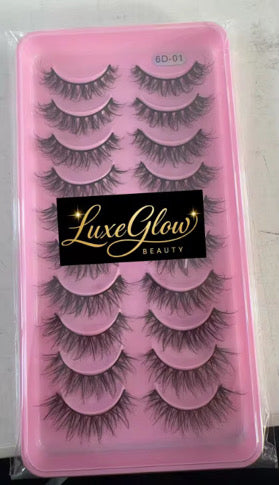 LuxeGlow Beauty Premium Eyelash Collection